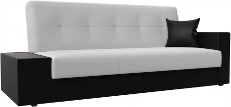 Диван-книжка Лига-020 стол слева (Белый,Черный/Экокожа) Лига Диванов арт.118539L