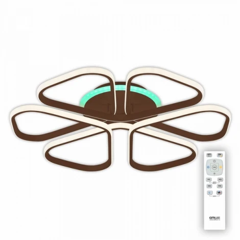 Потолочная люстра RGB Citilux Сезар Смарт CL233A275E (LED, 220V, умный дом - Алиса, Маруся, Сири, цветы)