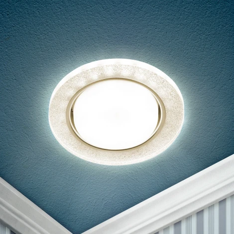 Встраиваемый точечный светильник ЭРА DK LD51 CH/SHSL (220V, круглые)