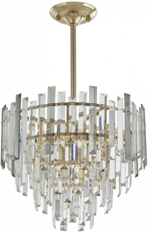 Потолочная люстра хрустальная на штанге Arte Milano Sorrento-4409 374409/6/300/400 GD (220V)
