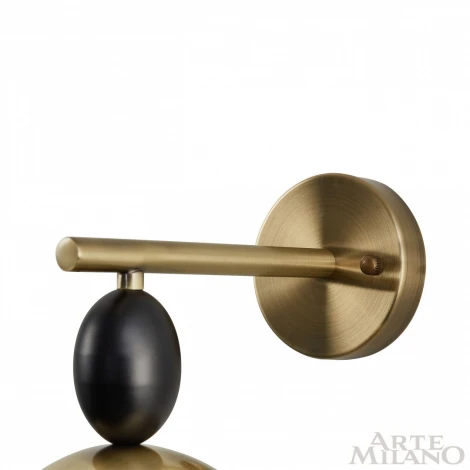 Бра Arte Milano 271307/1B BK/GD (220V, шар)