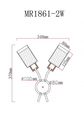 Бра MyFar Linda MR1861-2W (220V)