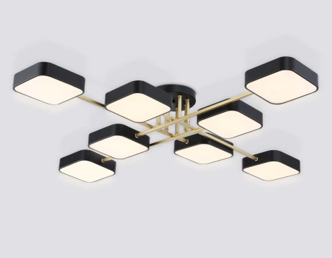 Потолочная люстра светодиодная на штанге с регулировкой цветовой температуры Ambrella COMFORT FL516348