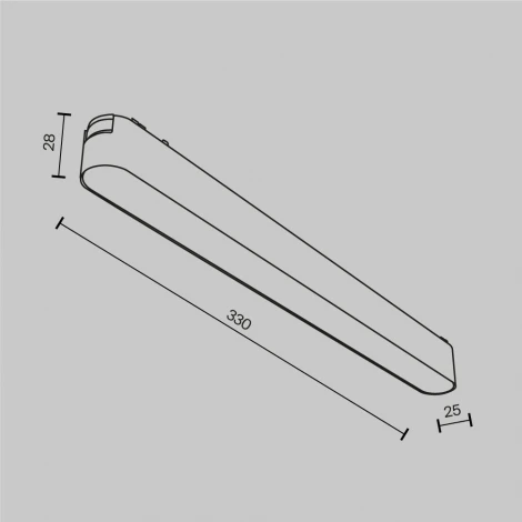 Трековый светильник Basis Radity 4000K 18Вт 120° LED (магнитный) Maytoni Technical TR080-1-18W4K-W (48V)