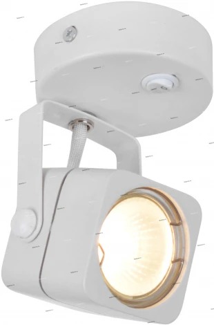 Спот Arte Lamp Lente A1314AP-1WH (220V, выключатель, куб)