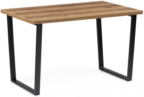 Стол Notta Лота Лофт 120 25 мм дуб делано темный / черный матовый 489637