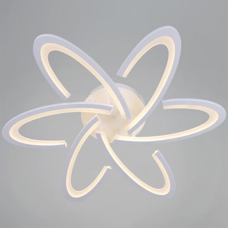 Потолочная люстра светодиодная на штанге с регулировкой цветовой температуры, яркости и ночным режимом Reluce 05629-0.3-06 WH