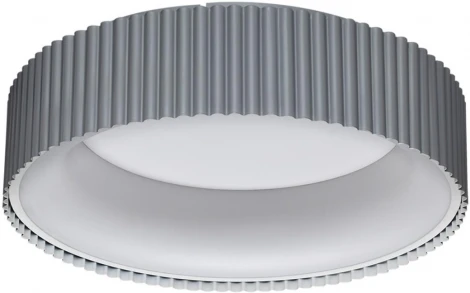 Потолочный светильник круглый Sonex Sharmel 7713/56L металл/акрил/белый/серый LED 56Вт 3000-6500К D460 IP20 пульт ДУ (220V, круглые)