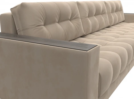 Диван угловой с декором Лига-049 НПБ Лонг Лига Диванов (Велюр) арт.128294