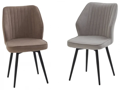 Стул РОССО 360 град. поворот. цвет B5 Капучино, велюр / черный каркас M-City 64756