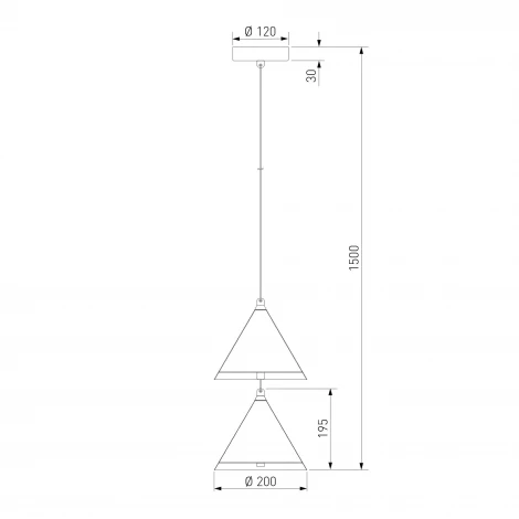 Подвесной светильник светодиодный Eurosvet Peak 604052 LED бежевый