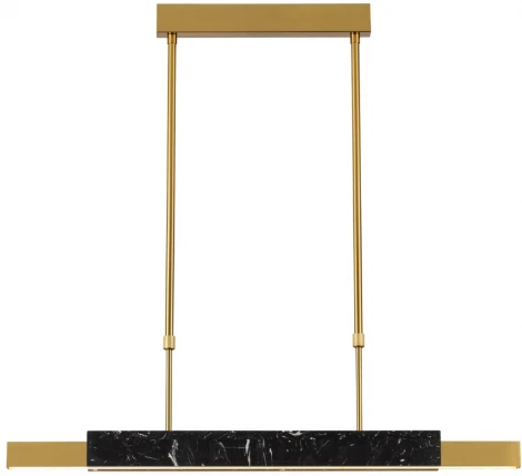 Подвесной светильник Odeon Light Marmi 4361/25L MIDCENT черный мрамор/антич. бронза/металл/акрил IP20 LED 25W 3000K 220V