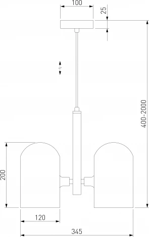 Подвесная люстра Eurosvet Bambola 50357/3 латунь (220V, на проводе)
