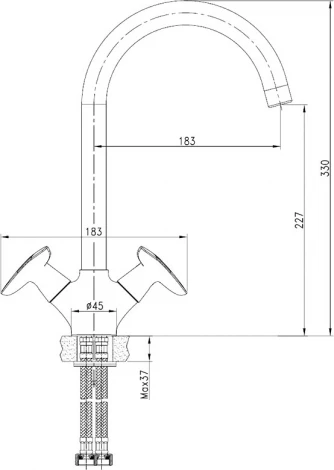 Смеситель Iddis Copter COPSBJ0i05 для кухонной мойки