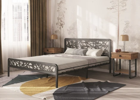 Кровать КМД 16 ОРИОН 160 черный, Форвард