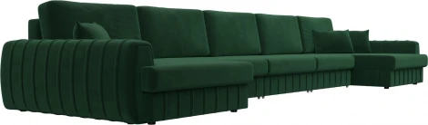 Диван П-образный Лига-057 НПБ МегаЛонг Лига Диванов (Велюр) арт.129357