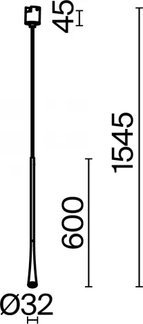 Трековый светильник Maytoni Elasity Waist TR168-1-7W3K-M-B (LED, 48V)