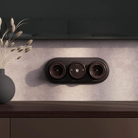 ТВ-розетка (коричневый) Werkel WL18-02-05 (a036809)