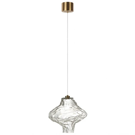 Подвесной светильник светодиодный Odeon Light Ordi 5107/3LA антич.бронза/прозрачный металл/стекло LED x 3W 4000K (220V, на проводе)