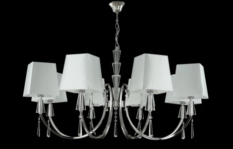 Подвесная люстра Crystal Lux Marsela SP-PL8 NICKEL