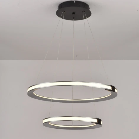 Подвесной светильник iLedex Vision 9225-6+4SD GR+BK (220V, на тросе)