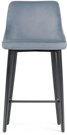 Полубарный стул Woodville Атани серо-синий / черный 528458