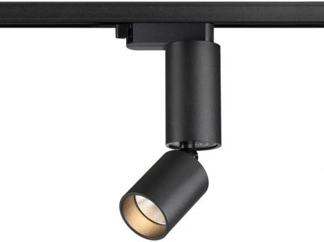Светильник трековый однофазный трехжильный Novotech Tubo 359319 черный LED 5W 220V 3000K 600Лм (круглые)