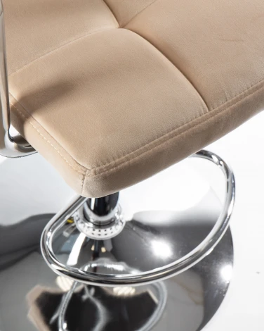 Стул барный KRUGER ARM (бежевый велюр (MJ9-10))