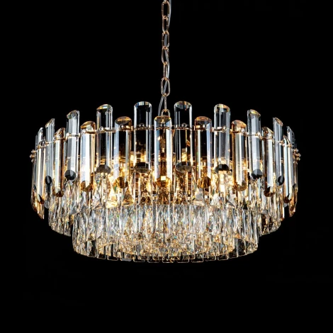 Подвесная люстра хрустальная Modelux MODELUX ML.9006.12 GD-BR