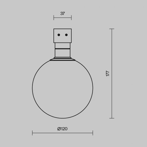 Трековый светильник низковольтный, уличный, светодиодный LED 9W 48V  Maytoni Luna O-TR01-1-S-9WW3K
