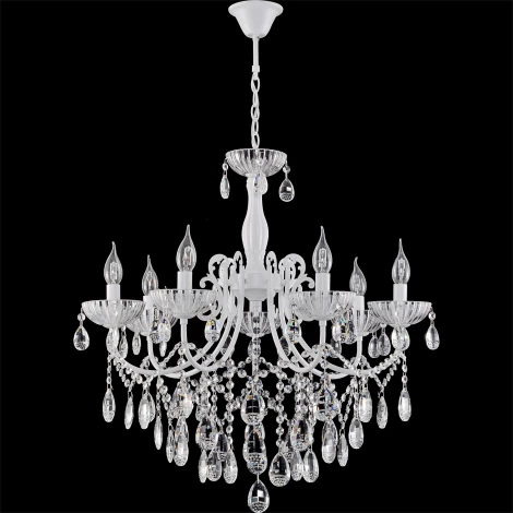 Подвесная люстра Reluce 04211-0.4-07 WH (220V, подвески, на цепи, подсвечник, свеча)