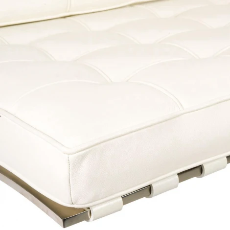 Кресло Barcelona Style Chair Белая кожа