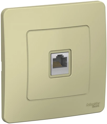 Розетка встраиваемая Ethernet RJ-45 (бежевый) Systeme Electric Blanca BLNIS045007