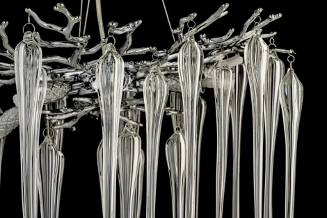 Подвесная люстра Dio D`arte Tavenna Nickel Tavenna H 1.5.46.101 N (220V, хрусталь, на тросе)