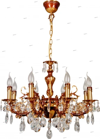 Подвесная люстра N-Light 305 305-08-52 краповый+бронза