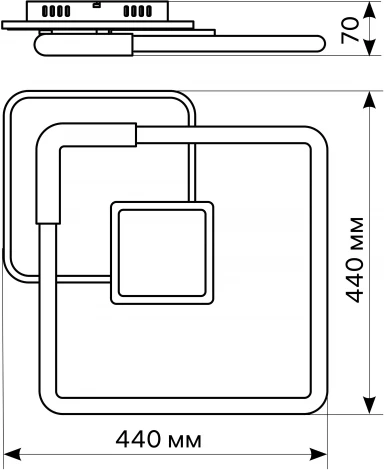 Потолочная люстра светодиодная с ДУ Ritter Eclipse 51619 8