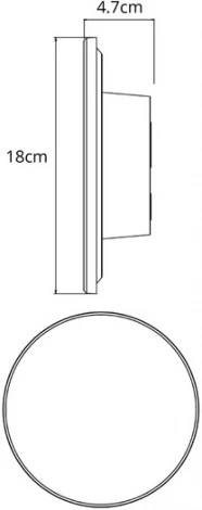 Настенный уличный светильник Arte Lamp Nimbo A3412AL-1BK (LED, 220V, круглые, IP65)