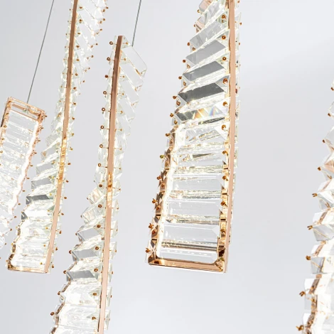 Подвесной светильник светодиодный хрустальный Modelux MODESTYLE MS.88910.5 GD