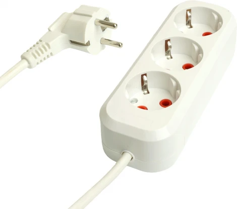 Удлинитель 3-х местный 2 метра с заземлением Stekker Home 49347