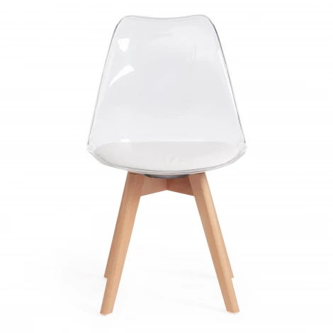 Стул TULIP (mod. 73) желтый (дерево/пластик/ПУ)