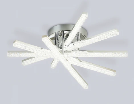 Потолочная люстра светодиодная с ПДУ Ambrella Acrylica Original FA8895 CH хром 65W 3000K-6400K