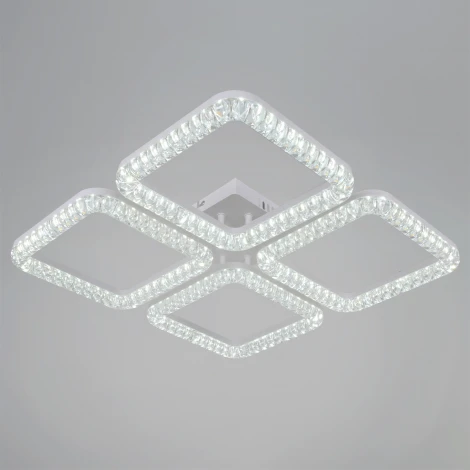 Потолочная люстра светодиодная на штанге с регулировкой цветовой температуры, яркости и ночным режимом Reluce 19848-0.3-04B WH