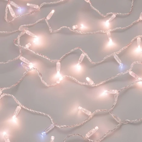 Светодиодная гирлянда ARD-STRING-CLASSIC-10000-CLEAR-100LED-FLASH Rose Gold (230V, 7W) (IP65)