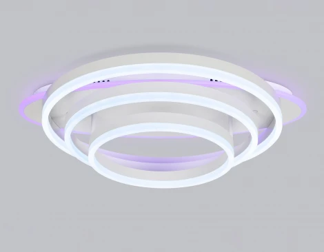 Потолочный светодиодный светильник с пультом Ambrella Acrylica Disk FA8522 (220V, умный дом - Smart Life, круглые)