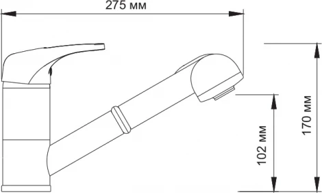 Смеситель Wasserkraft Oder 6365 для кухонной мойки