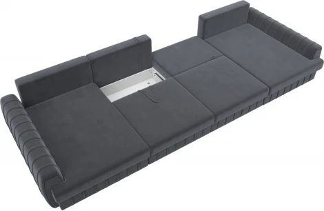 Диван П-образный Лига-057 НПБ Лонг Лига Диванов (Велюр) арт.129329