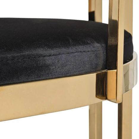 Барный стул Garda Decor GY-B8216GOLD-BL (Золото/Черный)