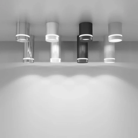 Накладной точечный светильник Elektrostandard Topper DLR022 12W 4200K черный матовый (LED, 220V)