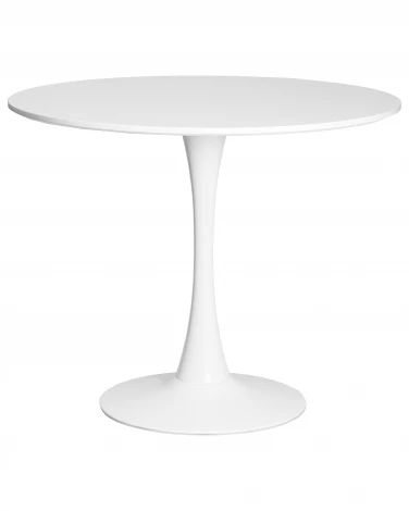 Стол обеденный MIA (белая столешница, белое основание) Dobrin 219TD-LMZL MIA, цвет столешницы белый, основания белый