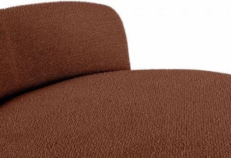 Кушетка Fabro ОГОГО (арт.863648), (Ткань,Букле/Терракотовый)